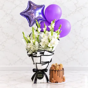 Birthday Flowers Cake
