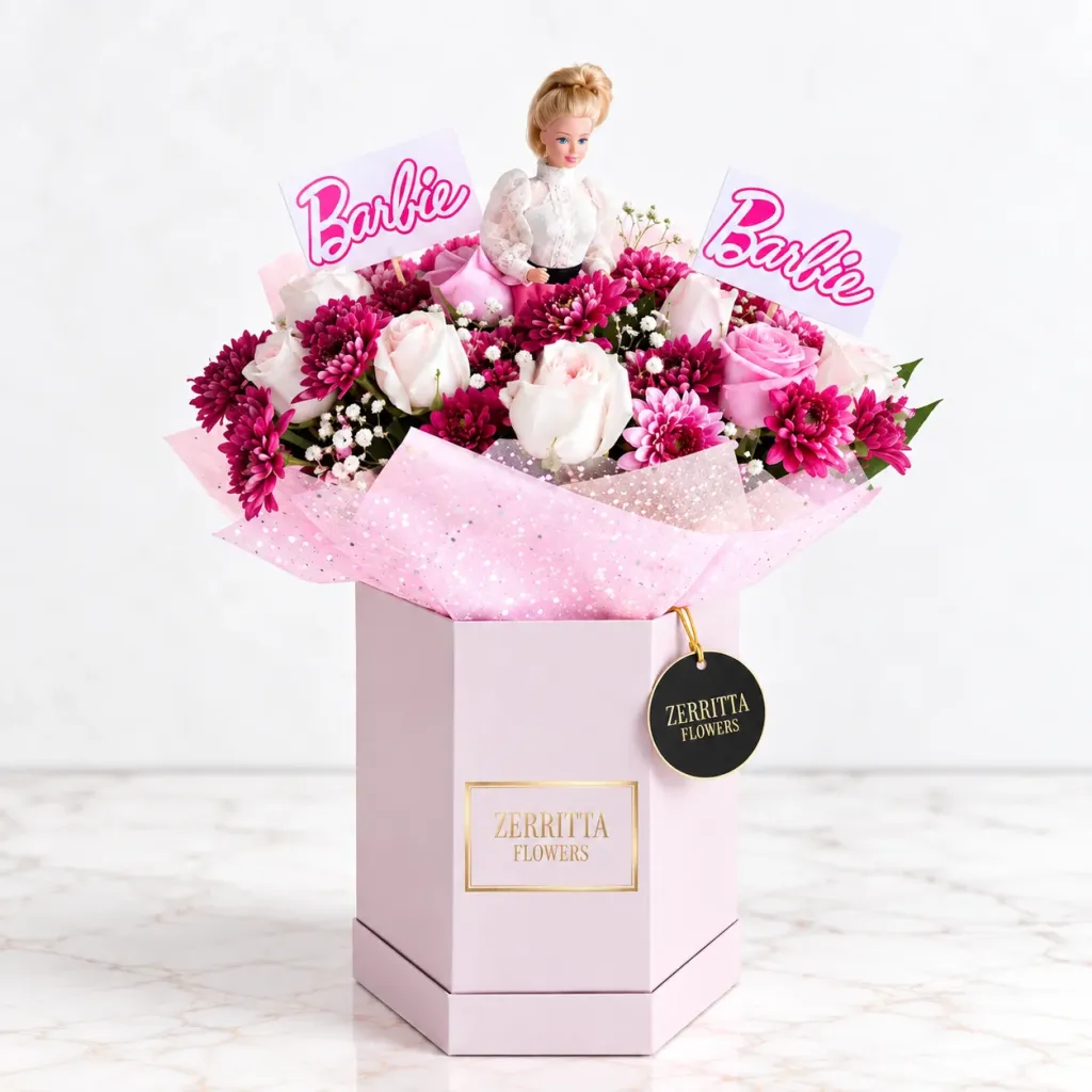 Cream Magenta Barbie