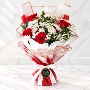 Crimson Romance Bouquet