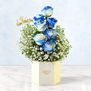 Elegant Blue Dad Tribute