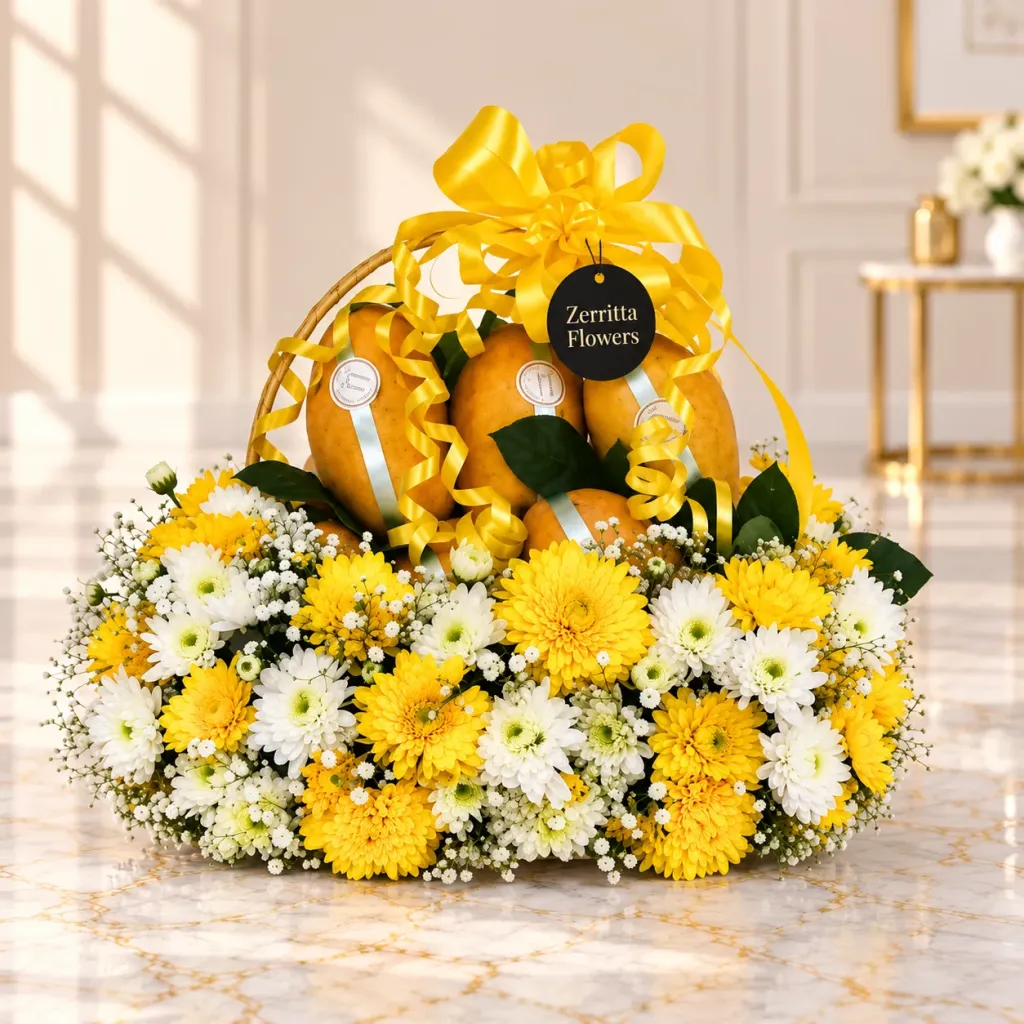 Floral Mango Basket