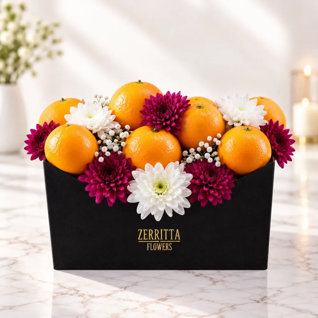 Fresh Orange Flower Box