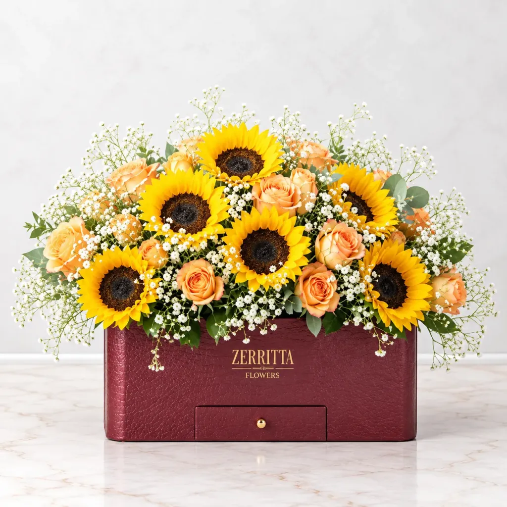 Golden Sunflower Box