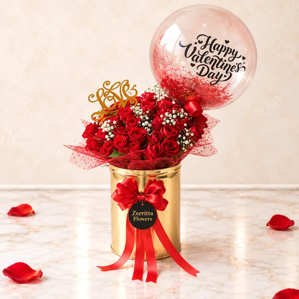 Golden Valentine Roses