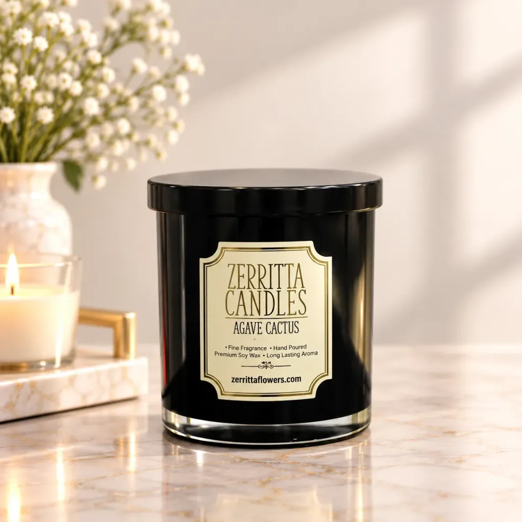 Large Agave Cactus Candle