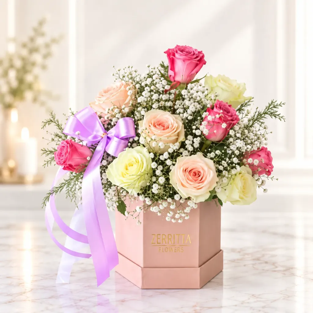 Pastel Petal Gift Box