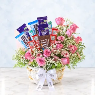 Pink Chocolate Basket