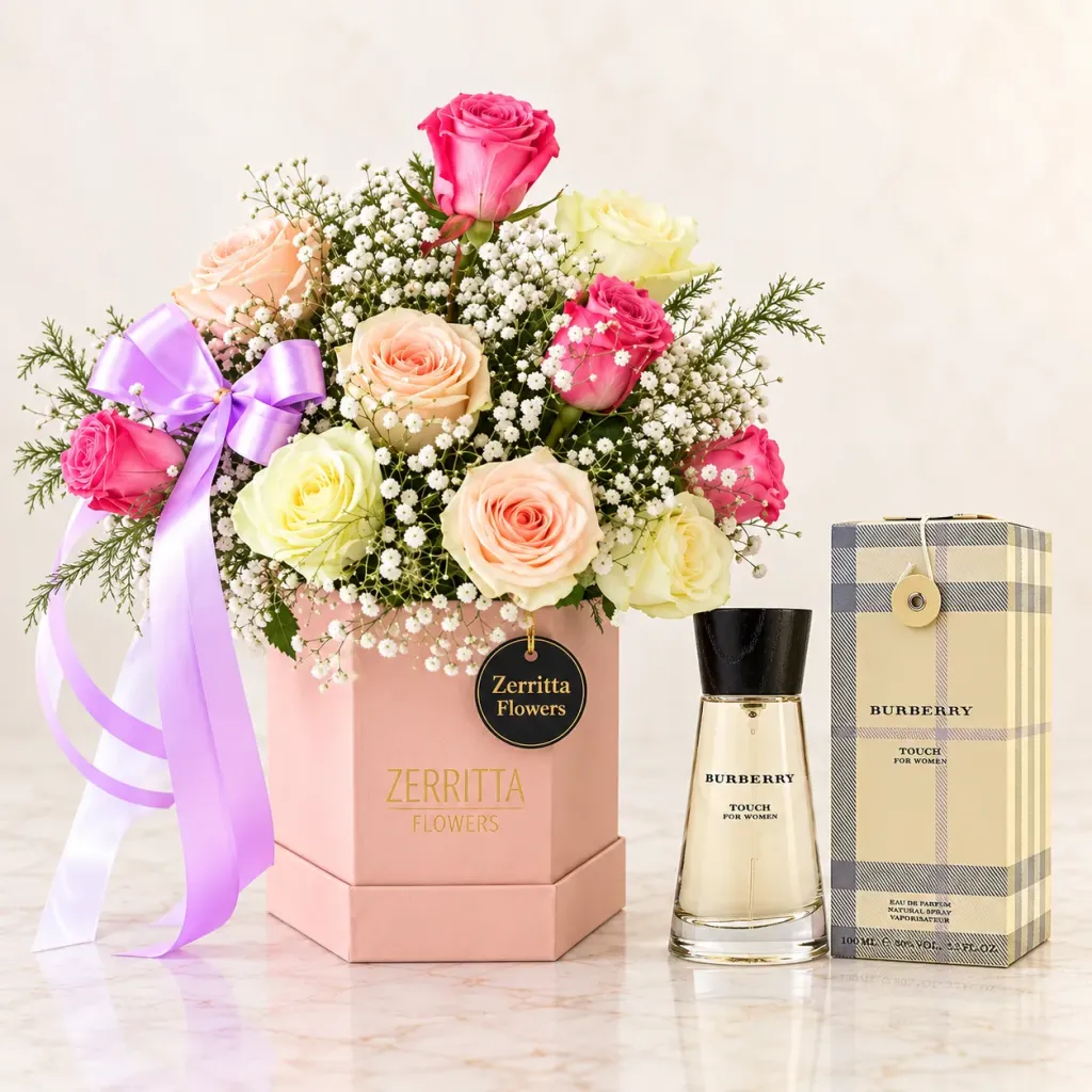 Pink Rose Burberry Combo