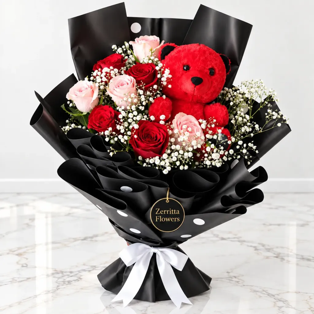 Posh Pink Red Bouquet