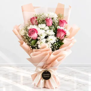 Red White Floral Bouquet