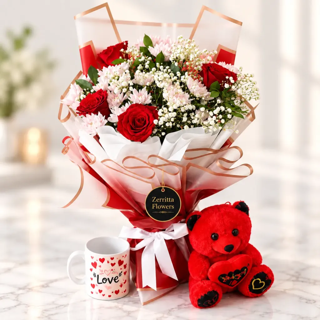 Romantic Red Rose Bouquet