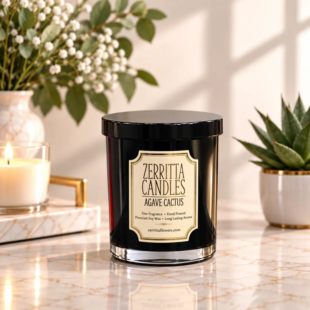 Small Agave Cactus Candle