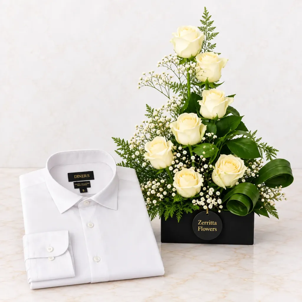 White Rose Shirt Combo