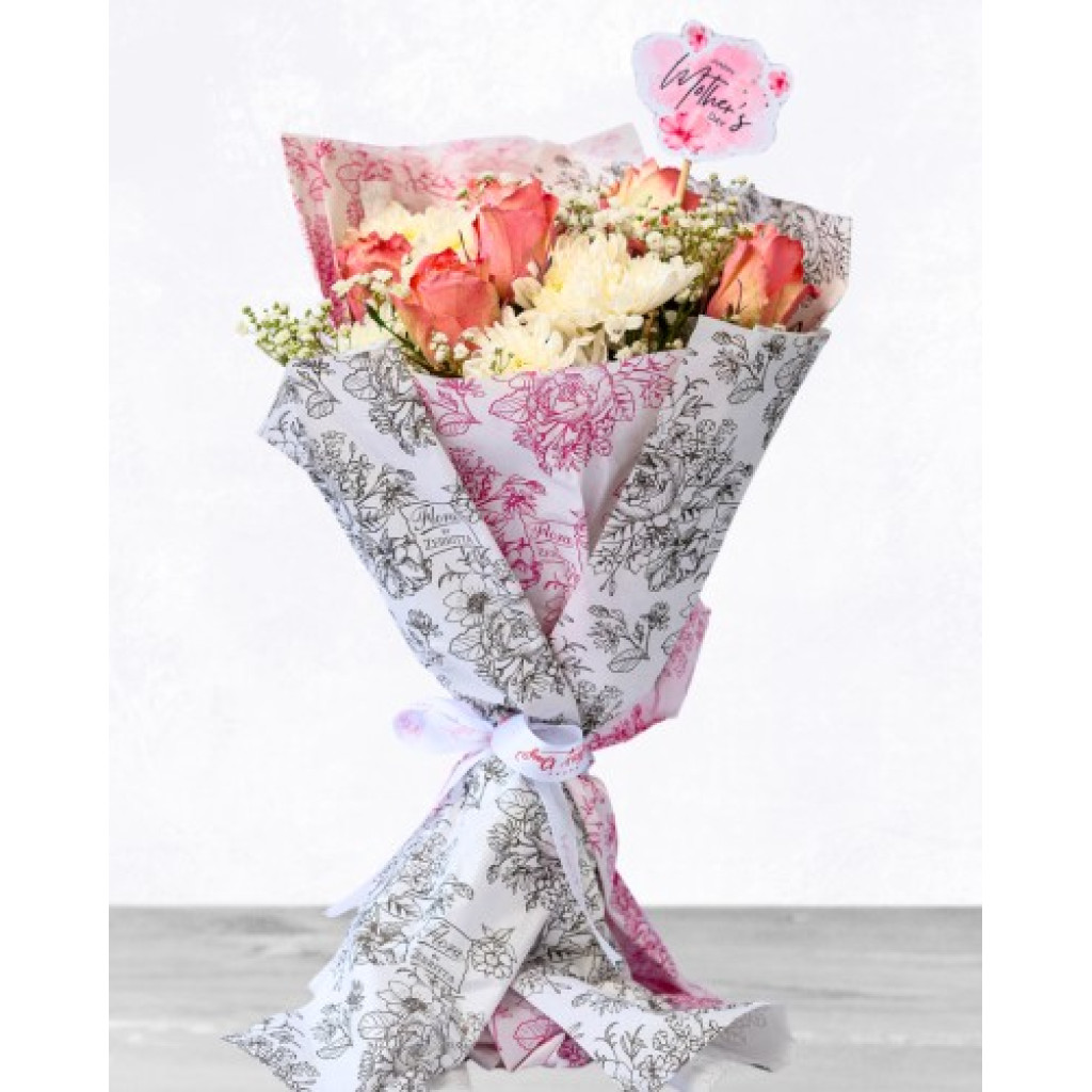 Peach Rose Bouquet