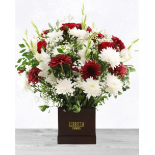 Crimson Serenity Floral Box