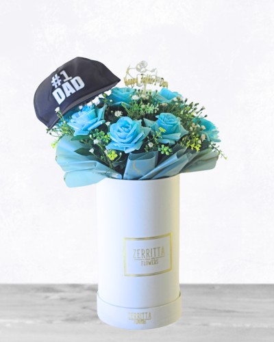 Father's Day Blue Rose Box