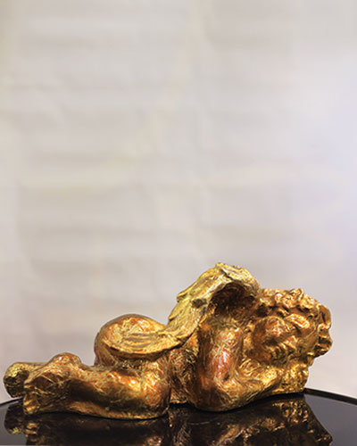 Gilded Slumber Sculpture