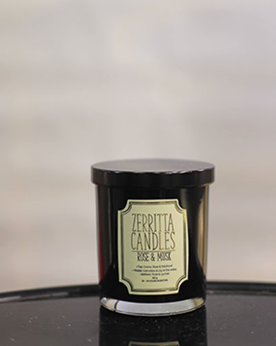 Small Zerritta Rose and Musk Candle