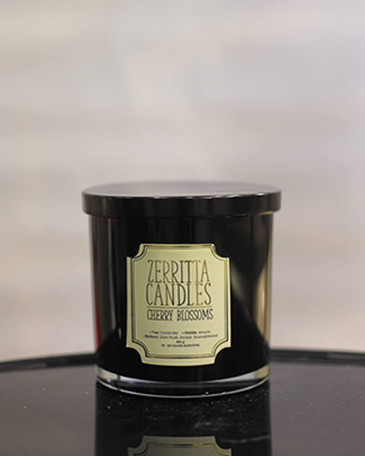 Large Zerrita Cherry Blossoms Candle