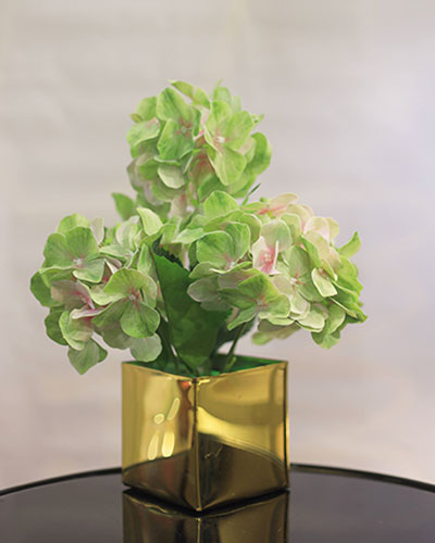 Verdant Gold Cube Bouquet