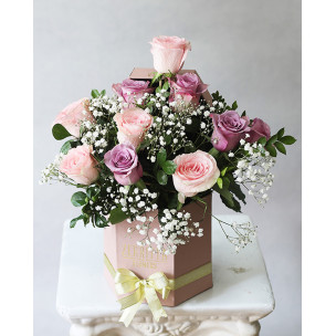 Chic Flower Box with Handpicked Flowers