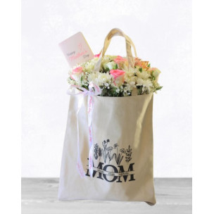 Loving Mom Floral Tote