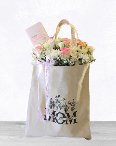 Loving Mom Floral Tote