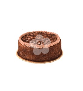Chocolate Brownie Cake with Flowers
