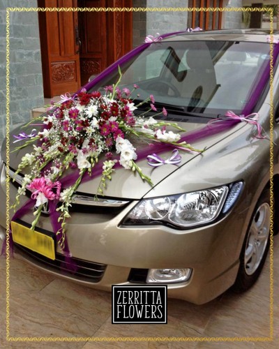 Floral Car Decorations for Weddings