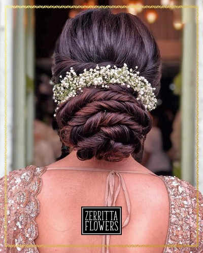 Baby’s Breath Flower Tiara for Wedding