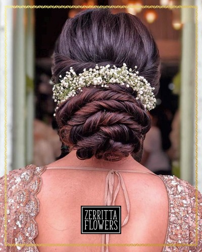 Baby’s Breath Flower Tiara for Wedding