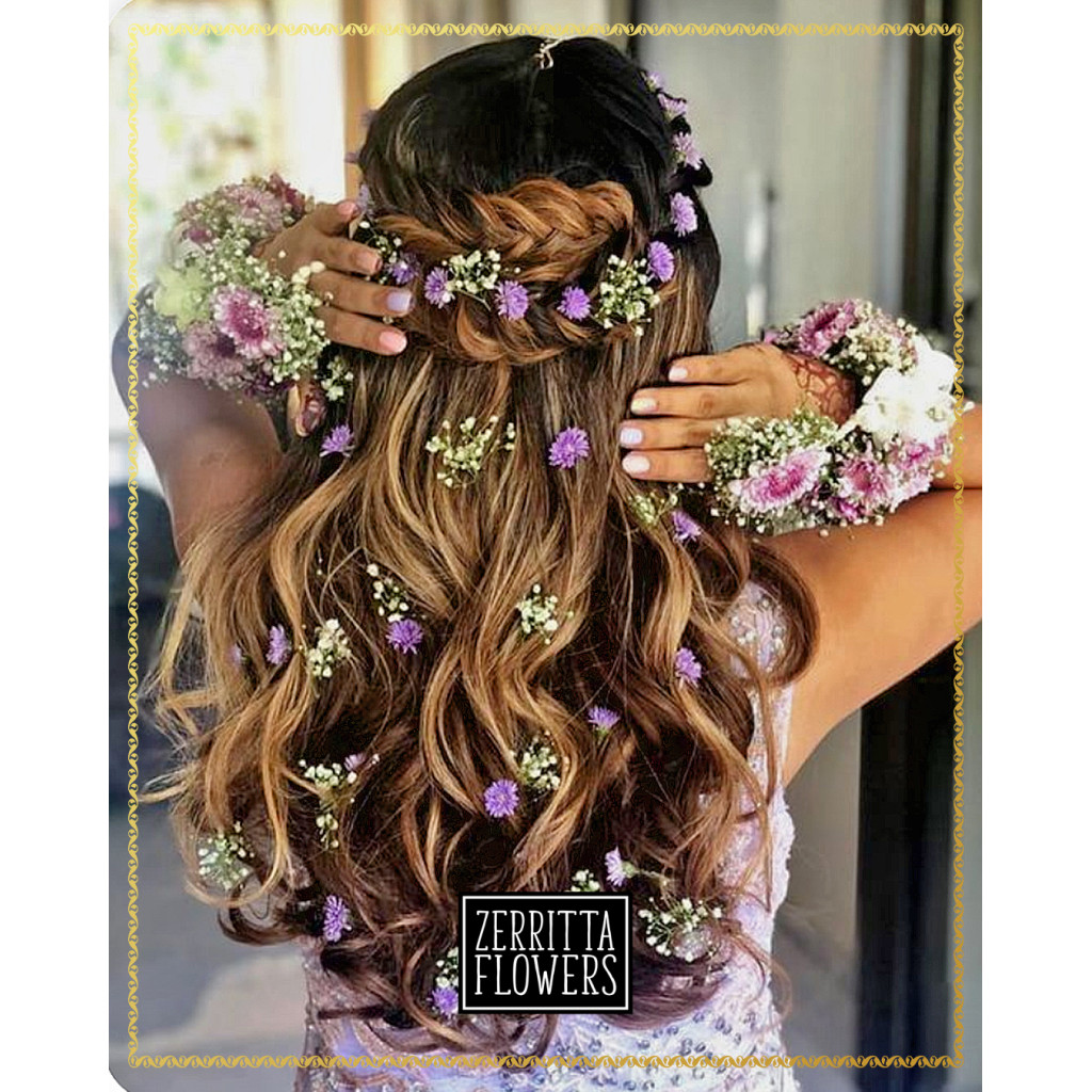 Purple Chrysanthemums Flower Décor for Hair