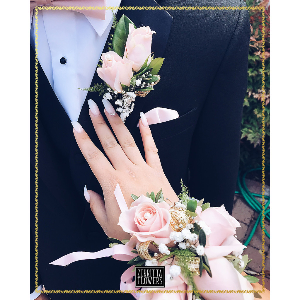 Handmade Fresh Pink Rose Corsage